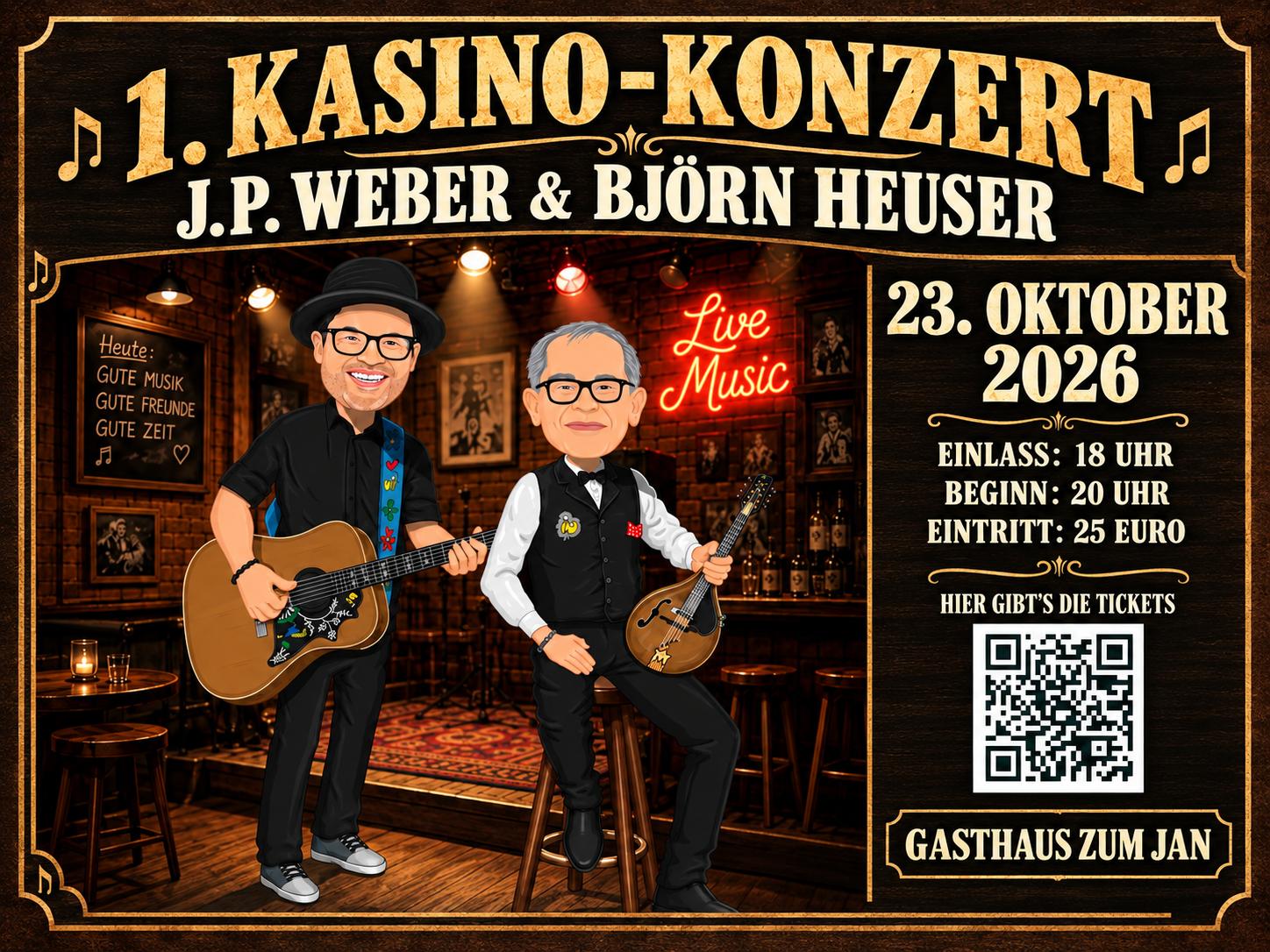 1. Kasino Konzert - J.P. Weber & Björn Heuser